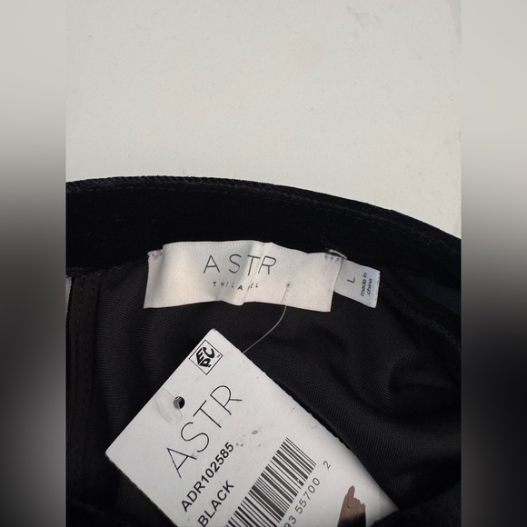 NWT | Astr | Velvet Sheer Puff Sleeve Dress | Sz L - Picture 7 of 12